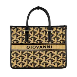 Túi Tote Nữ Giovanni Tote Bag DLD0224-1 Màu Đen Phối Màu