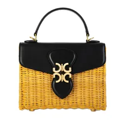 Túi Xách Tay Nữ Giovanni Handle Bag DLD0246-1 Màu Đen - Vàng