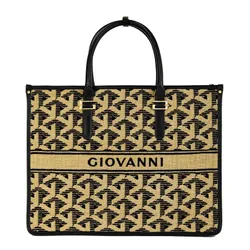 Túi Xách Tay Nữ Giovanni Tote Bag DLD0225-1 Màu Đen/Nâu