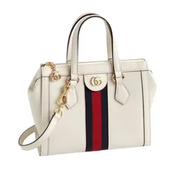 Túi Xách Tay Nữ Gucci Genuine Small Ophidia Handbag Màu Trắng
