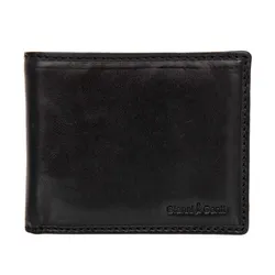 Ví Nam Gianni Conti Men's Genuine Leather Wallet Black 9407023-10 Màu Đen