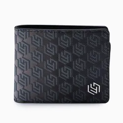 Ví Nam Lyn Jacob Infinite Bi-Fold Wallet - Printed Black L26CWWC005 Màu Đen Xám