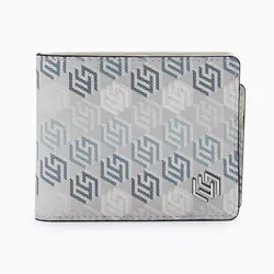 Ví Nam Lyn Jacob Infinite Bi-Fold Wallet - Printed WhiteL26CWWC005 Màu Trắng Xám