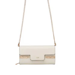 Ví Nữ Lyn Fineness Revision Long Wallet On Chain Ivory L26SWWA023 Màu Kem