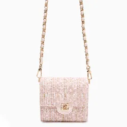 Ví Nữ Lyn Fraise Short Wallet On Chain - Pink LL25FWT600 Màu Hồng