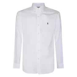 Áo Sơ Mi Nam Ralph Lauren Embroidered-Logo Long Sleeve 710938519001 Màu Trắng Size S