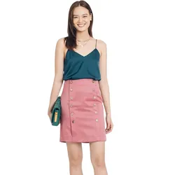 Áo Hai Dây F2 Fashion & Freedom Teal Blue Silk Camisole AK376-XCV-S-0321 Màu Xanh Cổ Vịt&nbsp;Size S