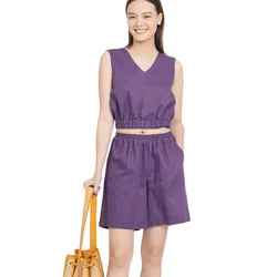 Áo Ba Lỗ Nữ F2 Fashion & Freedom Brighter Day AK488-TIM-S-1121 Màu Tím Size S