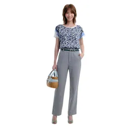 Áo Kiểu Nữ F2 Fashion & Freedom AK531XT-S-0422 Xanh Trắng Size S