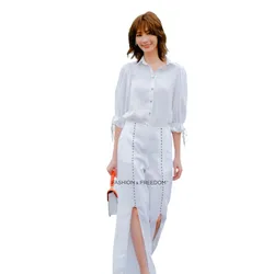 Áo Kiểu Nữ F2 Fashion & Freedom Linen AK509-T-S-0422 Màu Trắng Size S
