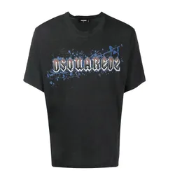 Áo Phông Nam Dsquared2 Logo Crew-Neck T-Shirt S74GD1065 S22146 814 Màu Xám Size S