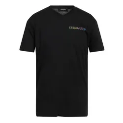 Áo Phông Nam Dsquared2 Palm Beach S71GD1394 S23009 900 Tshirt Màu Đen Size XS