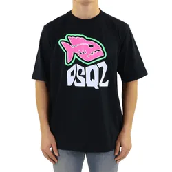 Áo Phông Nam Dsquared2 S71GD1271 S20694 900 Tshrit Màu Đen Size S