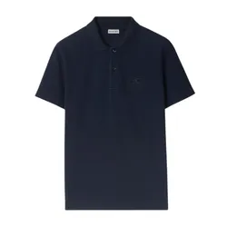 Áo Polo Nam Burberry EKD-Embroidered Short Sleeved Cotton In Navy 8093600 Màu Xanh Navy Size S