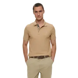 Áo Polo Nam Burberry Short Sleeve Shirt RTLAEQ039801 Màu Be Size M