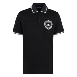 Áo Polo Nam Dolce & Gabbana D&G Sacred Heart G8KI2ZFU7EN N0000 Màu Đen Size 46