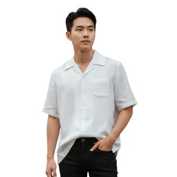 Áo Sơ Mi Nam Dolce & Gabbana D&G Logo Ngực G5JH9Z FU4IK Màu Trắng Size 37