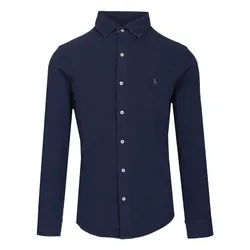 Áo Sơ Mi Nam&nbsp;Ralph Lauren Cotton Piquet Shirt 710A12399002 Màu Xanh Navy Size S