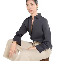 Áo Sơ Mi Nữ F2 Fashion & Freedom Linen A Touch Of Effortless Elegance SMW360-DN-S-0325 Màu Đen Nâu Size S