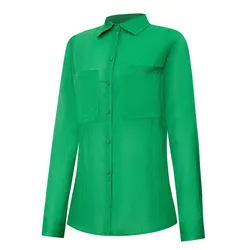 Áo Sơ Mi Nữ F2 Fashion & Freedom Linen SMW367-Xanh La-S-0424 Màu Xanh Lá Size S