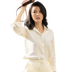 Áo Sơ Mi Nữ F2 Fashion & Freedom SMW357-KHT-S-0722 Màu Kem Size S