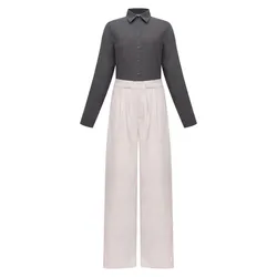 Áo Sơ Mi Nữ F2 Fashion & Freedom SMW616-XAM-S-0324 Màu Xám Size S