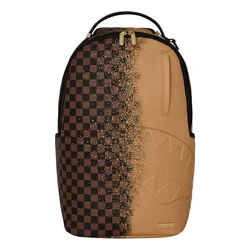 Balo Sprayground Midnight Osaka Payload 910B8550NSZ Gold PVC Backpack Màu Nâu Đen
