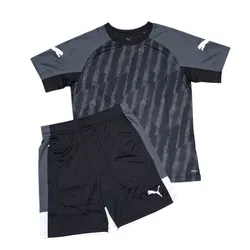 Bộ Quần Áo Cộc Tay Nam Puma individualLIGA Graphic Football Jersey Youth Màu Đen Xám Size S (Form Á)