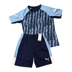 Bộ Quần Áo Cộc Tay Nam Puma individualLIGA Graphic Football Màu Xanh Dương Size S (Form Á)
