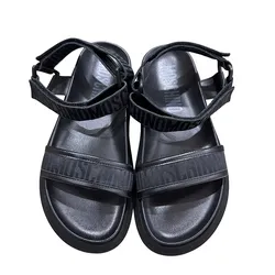 Dép Sandal Moschino Black Sandals With 79IIJO007 Straps Màu Đen Size 40