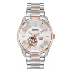 Đồng Hồ Nam Bulova Wilton Automatic Watch 42mm Màu Bạc
