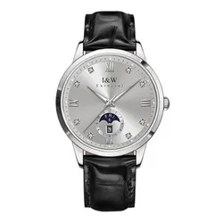 Đồng Hồ Nam I&W Carnival 41mm 55831G-D8 Màu Bạc Đen