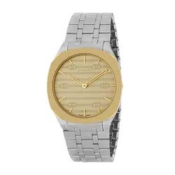 Đồng Hồ Nữ Gucci 25h Watch 34mm Ladies Watch Màu Bạc Vàng