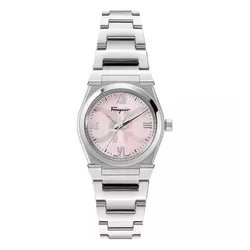 Đồng Hồ Nữ Salvatore Ferragamo Vega Pair 28mm Lady Watch Màu Hồng Bạc