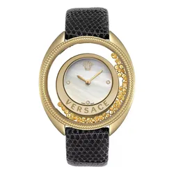 Đồng Hồ Nữ Versace Destiny Precious Watch 36mm Màu Đen - Vàng