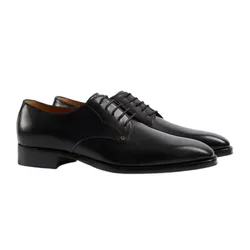 Giày Tây Nam Gucci Lace Up ‘Black’ 64362106F001000  Màu Đen Size 39