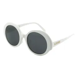 Kính Mát Nữ Loewe Round Sunglass Frame In White LW40135F 25A Màu Trắng Xám