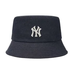 Mũ MLB Basic Denim Bucket Hat NY Yankees 3AHTD014N-50NYD Màu Xanh Đen