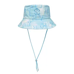 Mũ MLB Water Monogram UV Blocking Bucket Hat New York Yankees 3AHTM0733-50ABS Màu Xanh Blue Size 57