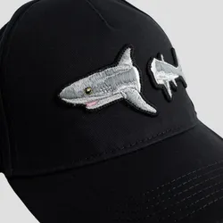 Mũ Nam Palm Angels Broken Shark Cap PMLB054S23FAB0031009 Màu Đen