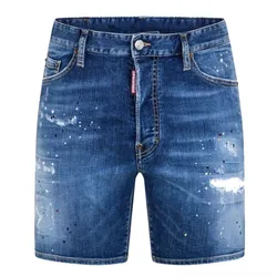 Quần Short Nam Dsquared2 Marine Màu Xanh Denim Size 44