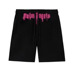 Quần Short Nam Palm Angels Sprayed Logo In Black PMCI019F25FLE0031032 Màu Đen Size XS