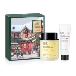 Set Mặt Nạ Ngủ Belif Super Knight Multi Special Set (Mask Ngủ Phục Hồi 75ml + Mask Tái Sinh 50ml)