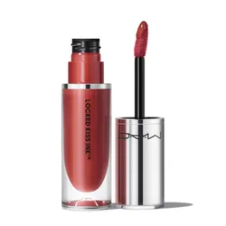 Son Kem MAC Locked Kiss Ink 91 Emphatic Lipstick Màu Cam Gạch