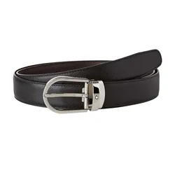 Thắt Lưng Hai Mặt Montblanc Reversible Leather Belt Độ Rộng Bản 3cm MB113834 Màu Đen