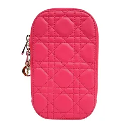 Túi Đeo Chéo Nữ Dior Phone Holder Crossbody Bag Màu Hồng
