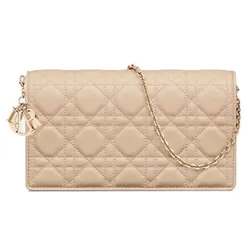 Túi Đeo Chéo Nữ Dior Lady Dior Pouch S0204ONMJ_M51U Màu Be
