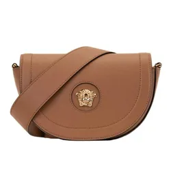 Túi Đeo Chéo Nữ Versace Leather Cross Body Bags In Brown 1013350 DVIT2T 1KB7VS Màu Nâu