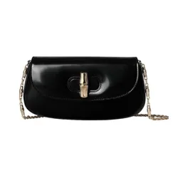 Túi Đeo Vai Nữ Gucci Bamboo Night Small Bag Màu Đen