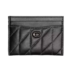 Ví Nữ Coach Essential Card Case With Pillow Quilting CM434 Màu Đen